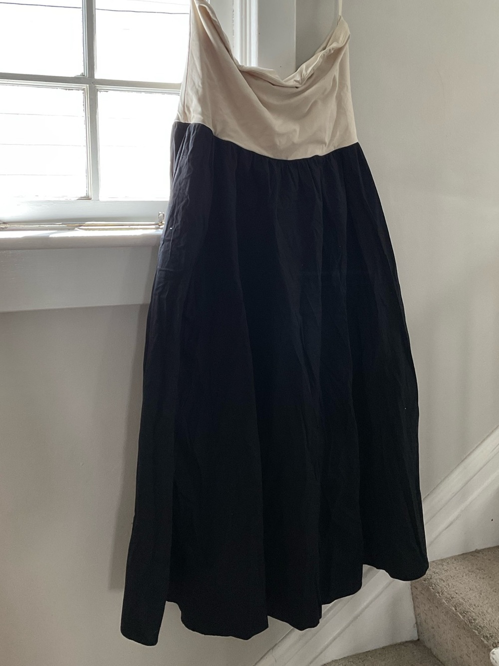 J. Crew strapless color block maxi dress XXL